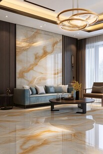 现代轻奢风客厅优雅设计