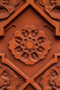 中式木雕花纹精美图案