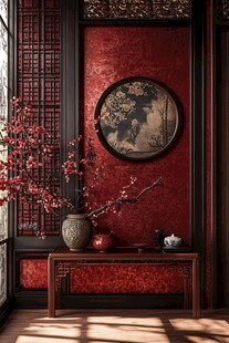 中式古典雅致角落场景