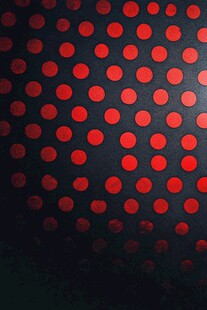 红色圆点黑色背景图案