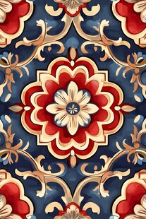 中式传统花卉图案纹饰