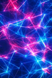 炫彩霓虹光线抽象背景图