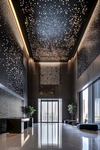 豪华星空顶大厅室内景观