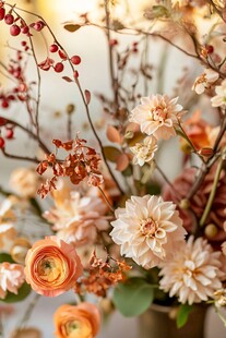 秋日绚烂插花艺术之美