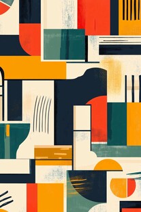 几何抽象艺术图案设计