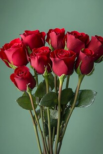 红玫瑰束 清新浪漫之选
