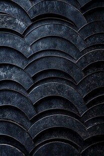 黑色扇形金属纹理背景