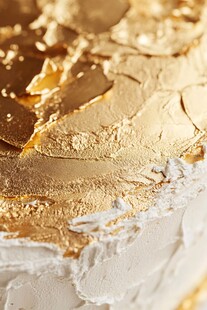 金色纹理艺术涂料效果