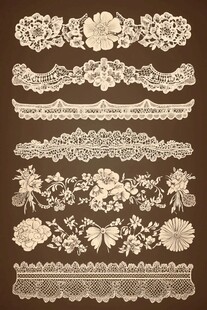 复古精美蕾丝花边图案集