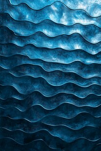 蓝色波纹纹理背景图案