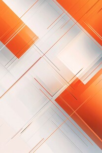 橙白几何线条抽象背景图