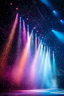 梦幻舞台灯光秀场景