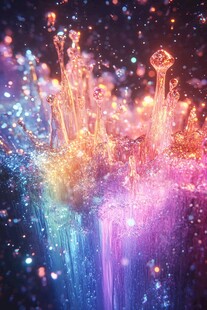 梦幻炫彩粒子爆炸特效