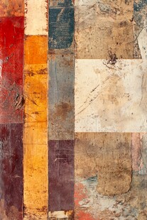 复古斑驳色块拼接艺术纹理
