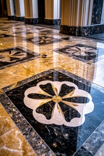 奢华大理石拼花地面装饰