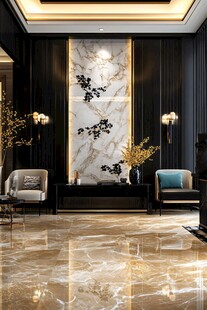 奢华大理石客厅装饰设计