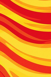 红黄波浪动感背景图