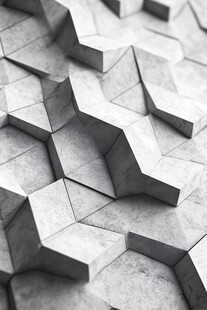 几何立体混凝土墙面纹理