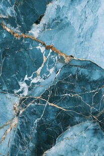 蓝金大理石纹理背景图