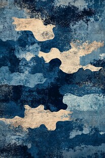 蓝调抽象纹理图案背景