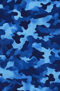 蓝色迷彩图案纹理背景