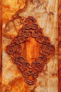 中式木雕花纹精美饰板
