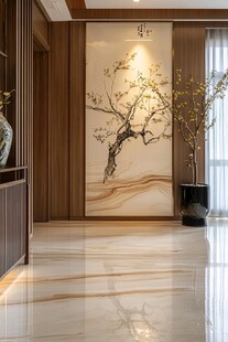 中式玄关装饰 雅致艺术风