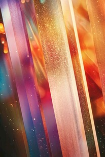 梦幻炫彩条纹背景图