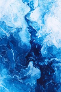 蓝色流体艺术纹理画面