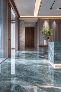 现代奢华大理石门厅设计