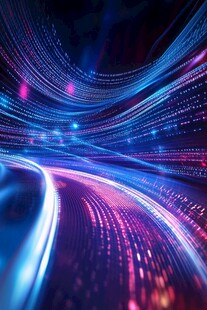 炫彩流光科技动感背景图