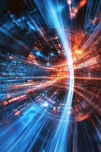 科技炫光未来感抽象场景