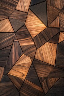 几何拼接木质纹理图案