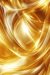 金色流动炫光抽象背景图