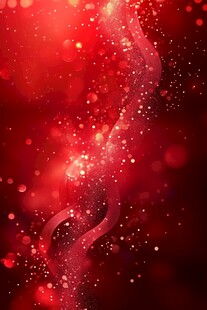 红色梦幻光斑背景图