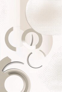 简约几何环形抽象背景图