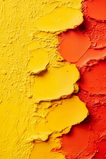 剥落的黄红墙面纹理