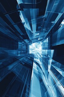 科技感未来空间抽象场景