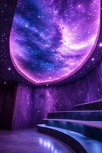 梦幻星空主题室内空间