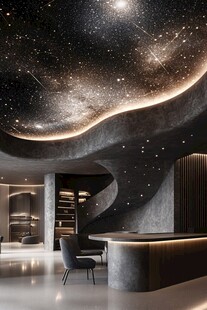 梦幻星空主题室内空间