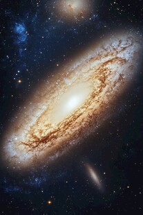 壮丽漩涡星系闪耀宇宙