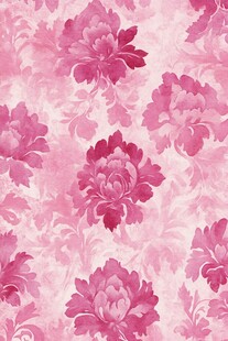 粉色花卉浪漫墙纸图案