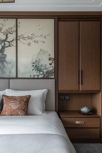 中式雅致卧室温馨一角