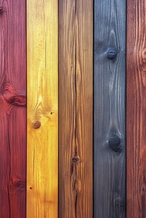 多彩实木木板纹理展示