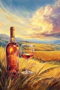 田园间的美酒与迷人风光