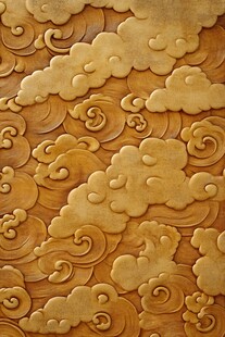 中式云纹浮雕纹理图案