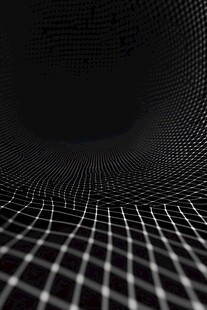 黑白网格空间渐变背景图