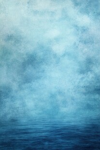 梦幻蓝调海洋天空背景图
