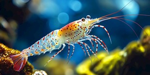 梦幻彩虾畅游海底世界