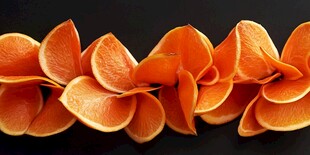 创意橙皮花朵造型